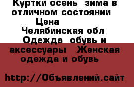 Куртки осень, зима в отличном состоянии › Цена ­ 1 000 - Челябинская обл. Одежда, обувь и аксессуары » Женская одежда и обувь   